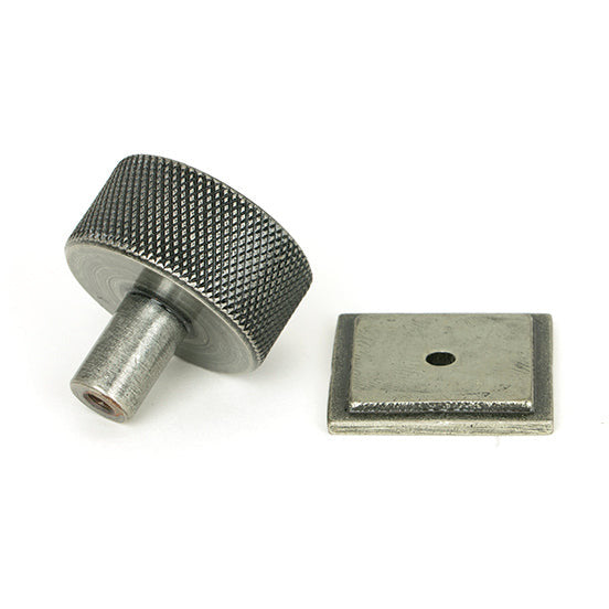 From The Anvil - Brompton Cabinet Knob - 32mm (Square) - Pewter Patina - 46885 - Choice Handles