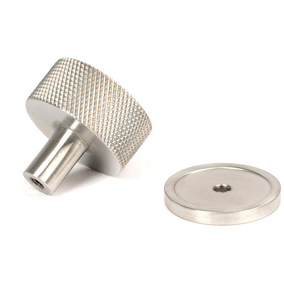 From The Anvil - Brompton Cabinet Knob - 32mm (Plain) - Satin Stainless Steel - 46890 - Choice Handles