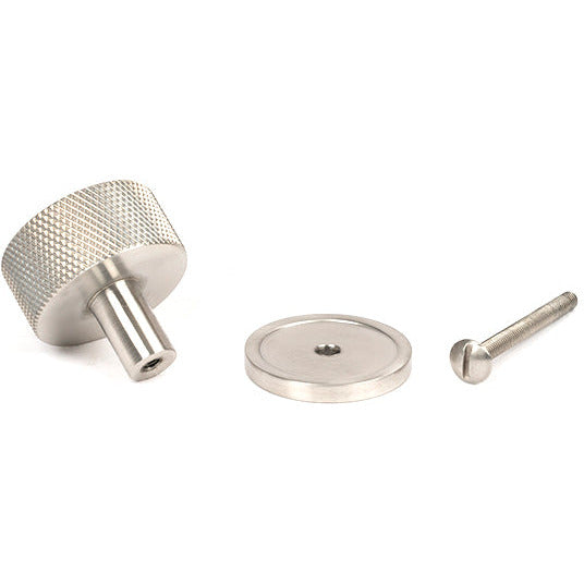 From The Anvil - Brompton Cabinet Knob - 32mm (Plain) - Satin Stainless Steel - 46890 - Choice Handles