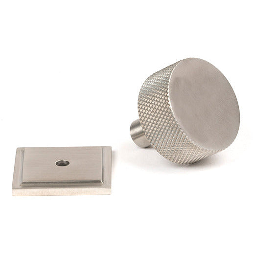From The Anvil - Brompton Cabinet Knob - 32mm (Square) - Satin Stainless Steel - 46893 - Choice Handles
