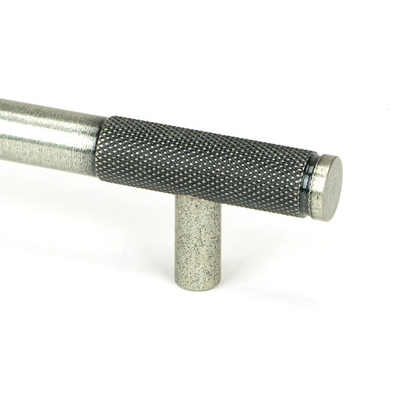 From The Anvil - Half Brompton Pull Handle - Medium - Pewter Patina - 46946 - Choice Handles