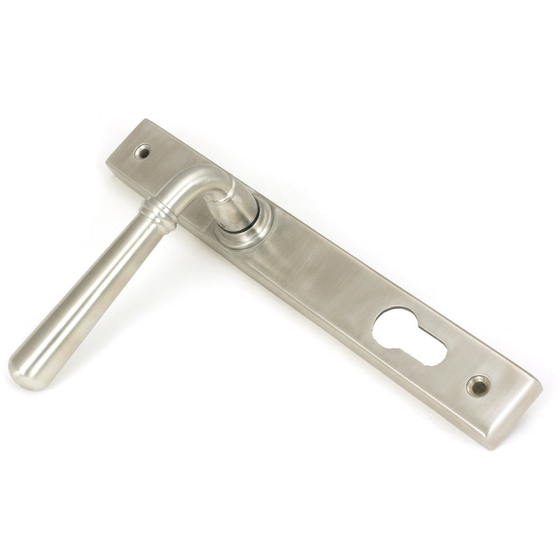 From The Anvil - Newbury Slimline Lever Espag. Lock Set - Satin Marine SS (316) - 47073 - Choice Handles