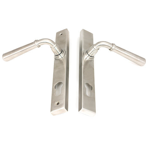 From The Anvil - Newbury Slimline Lever Espag. Lock Set - Satin Marine SS (316) - 47073 - Choice Handles