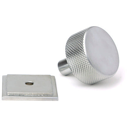 From The Anvil - Brompton Cabinet Knob - 32mm (Square) - Satin Chrome - 47082 - Choice Handles