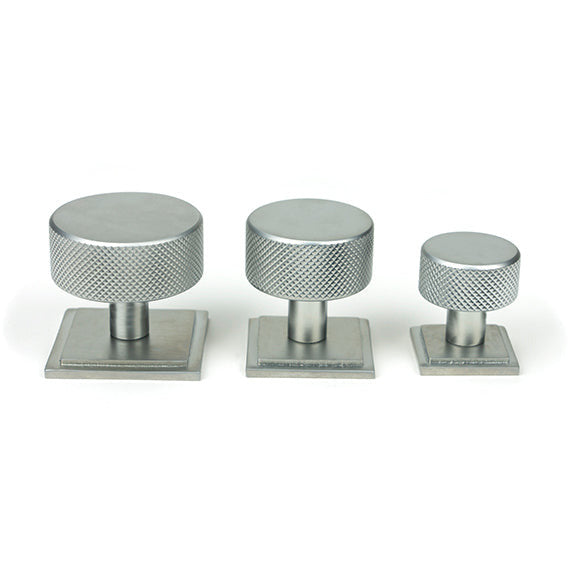 From The Anvil - Brompton Cabinet Knob - 32mm (Square) - Satin Chrome - 47082 - Choice Handles