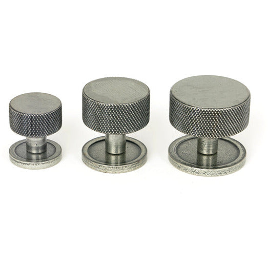 From The Anvil - Brompton Cabinet Knob - 38mm (Plain) - Pewter Patina - 47088 - Choice Handles