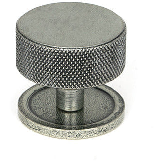From The Anvil - Brompton Cabinet Knob - 38mm (Plain) - Pewter Patina - 47088 - Choice Handles
