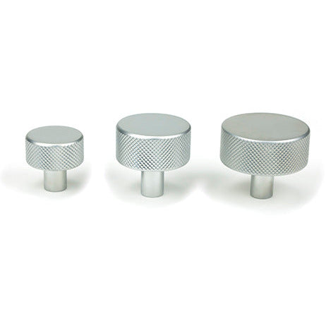 From The Anvil - Brompton Cabinet Knob - 38mm (No rose) - Satin Chrome - 47090 - Choice Handles