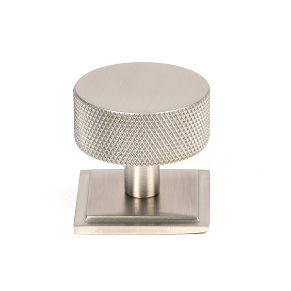 From The Anvil - Brompton Cabinet Knob - 38mm (Square) - Satin Stainless Steel - 47099 - Choice Handles