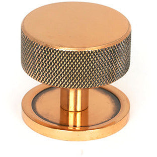 From The Anvil - Brompton Cabinet Knob - 38mm (Plain) - Polished Bronze - 47153 - Choice Handles