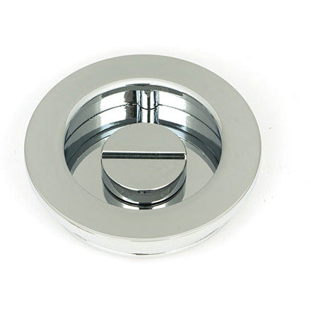 From The Anvil - 60mm Plain Round Pull - Privacy Set - Polished Chrome - 47189 - Choice Handles