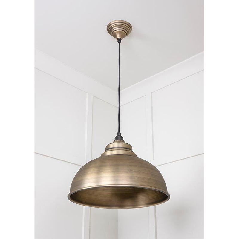 From The Anvil - Harborne Pendant - Aged Brass - 49498 - Choice Handles