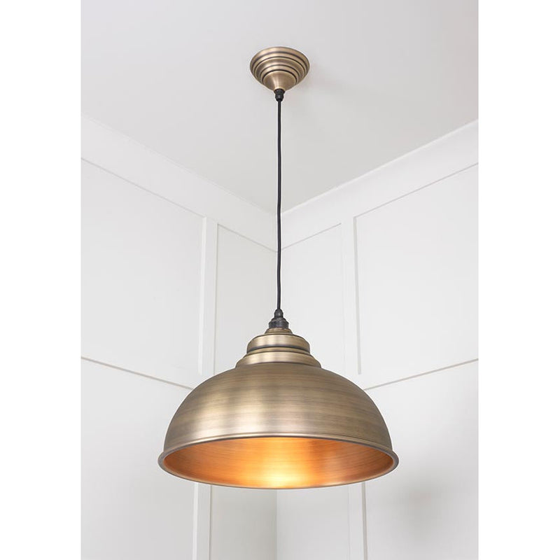 From The Anvil - Harborne Pendant - Aged Brass - 49498 - Choice Handles