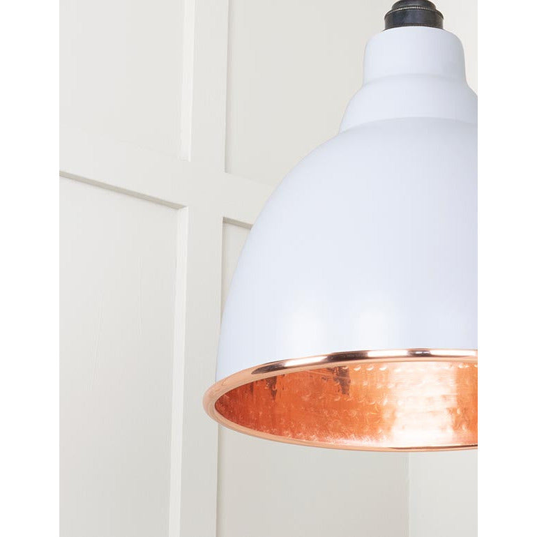 From The Anvil - Brindley Pendant in Birch - Hammered Copper - 49500BI - Choice Handles