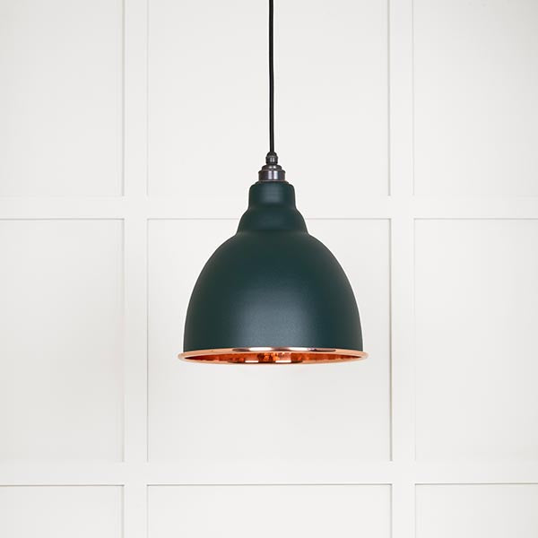 From The Anvil - Brindley Pendant in Dingle - Hammered Copper - 49500DI - Choice Handles