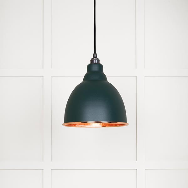 From The Anvil - Brindley Pendant in Dingle - Hammered Copper - 49500DI - Choice Handles