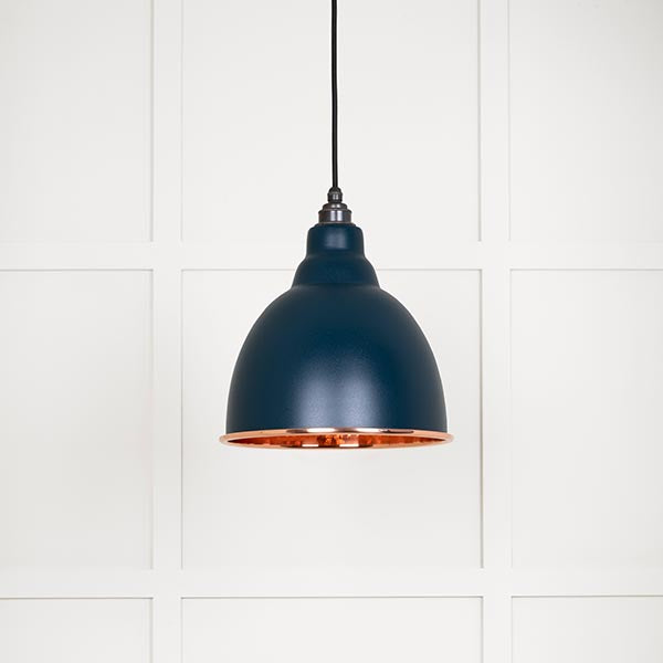 From The Anvil - Brindley Pendant in Dusk - Hammered Copper - 49500DU - Choice Handles