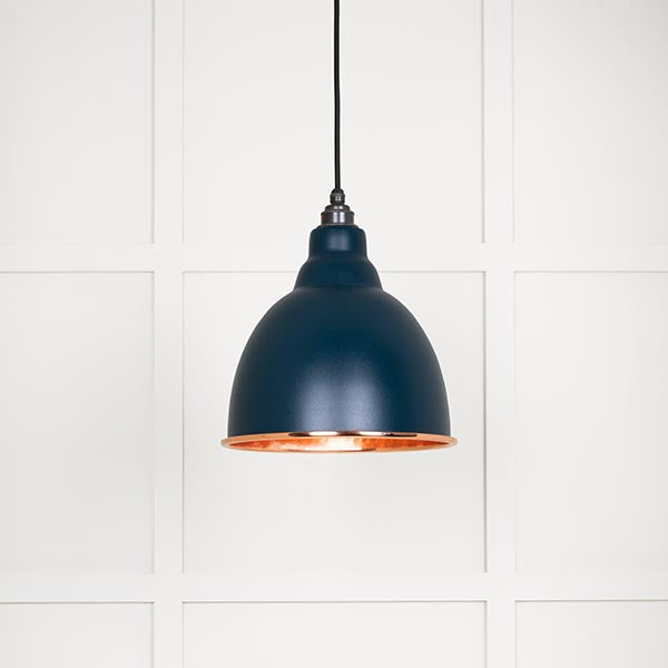 From The Anvil - Brindley Pendant in Dusk - Hammered Copper - 49500DU - Choice Handles