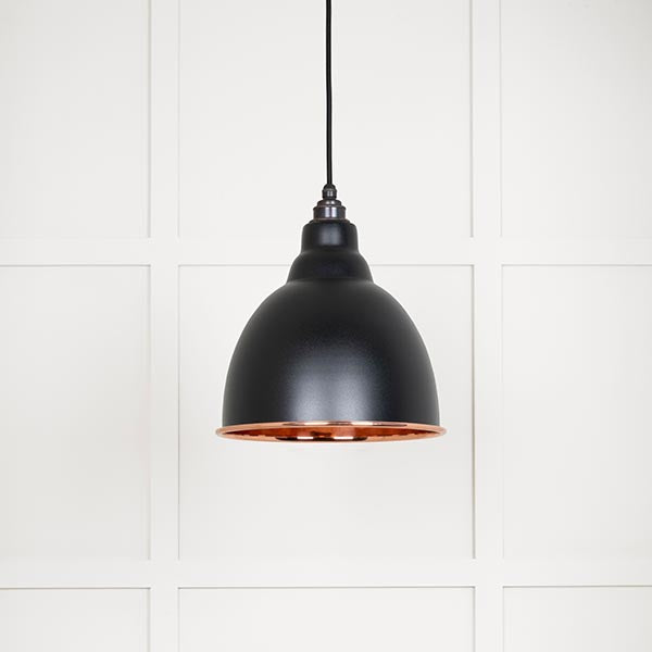 From The Anvil - Brindley Pendant in Elan Black - Smooth Copper - 49500SEB - Choice Handles