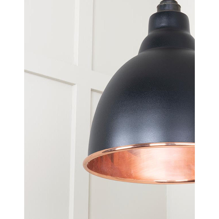 From The Anvil - Brindley Pendant in Elan Black - Smooth Copper - 49500SEB - Choice Handles