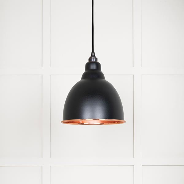 From The Anvil - Brindley Pendant in Elan Black - Smooth Copper - 49500SEB - Choice Handles