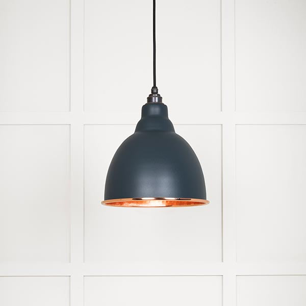 From The Anvil - Brindley Pendant in Soot - Hammered Copper - 49500SO - Choice Handles