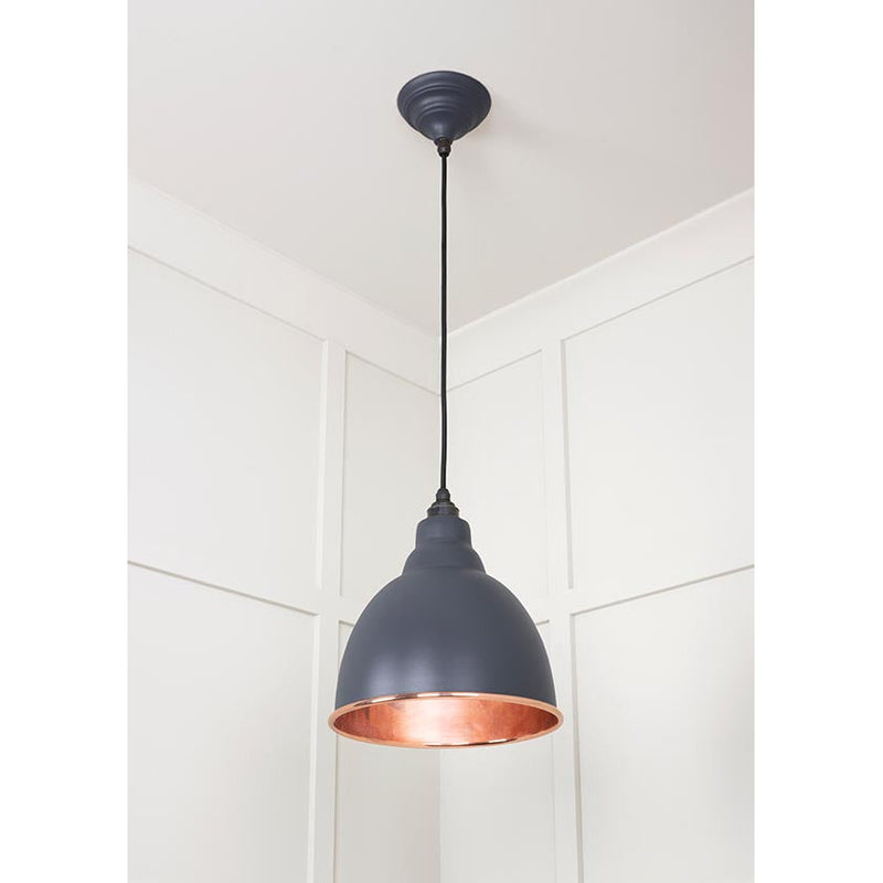 From The Anvil - Brindley Pendant in Slate - Smooth Copper - 49500SSL - Choice Handles