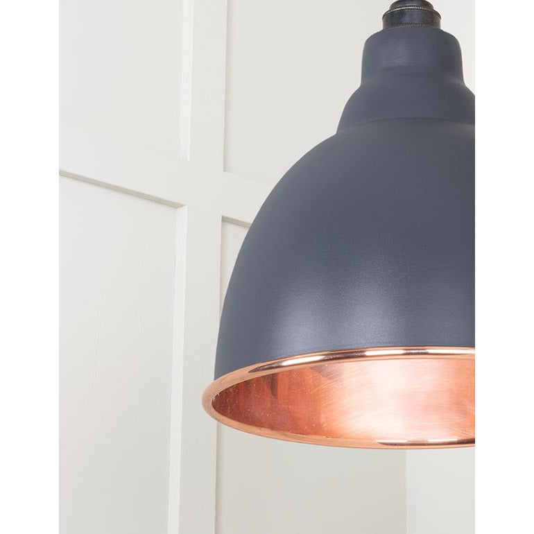 From The Anvil - Brindley Pendant in Slate - Smooth Copper - 49500SSL - Choice Handles