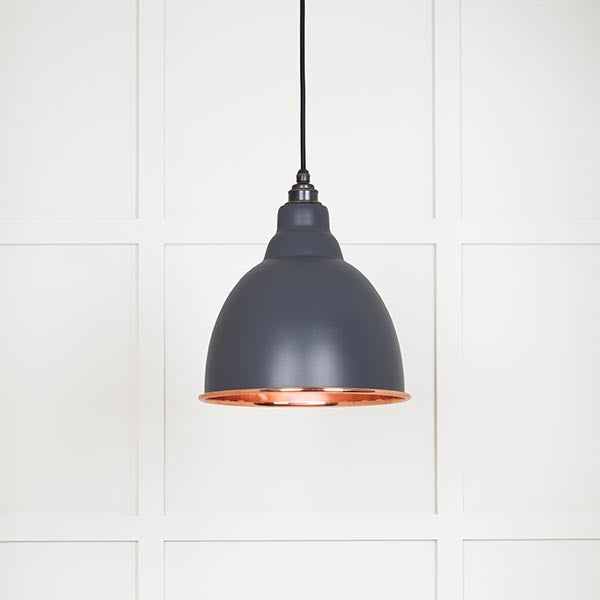 From The Anvil - Brindley Pendant in Slate - Smooth Copper - 49500SSL - Choice Handles