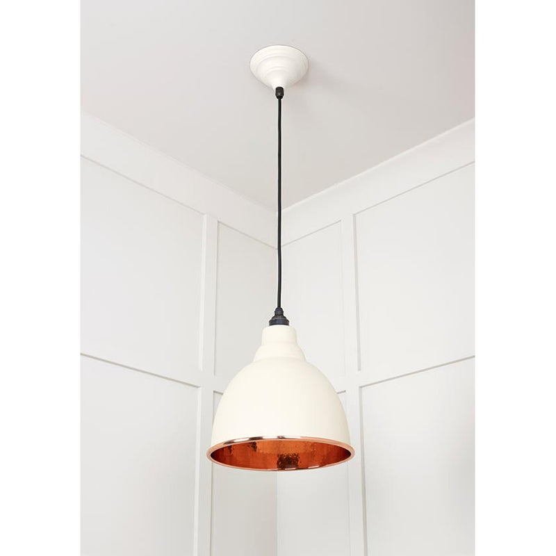 From The Anvil - Brindley Pendant in Teasel - Hammered Copper - 49500TE - Choice Handles