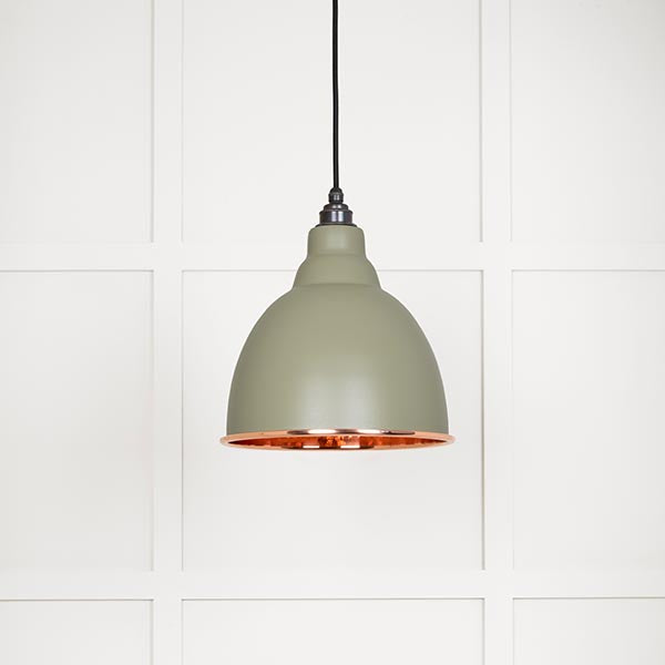 From The Anvil - Brindley Pendant in Tump - Hammered Copper - 49500TU - Choice Handles