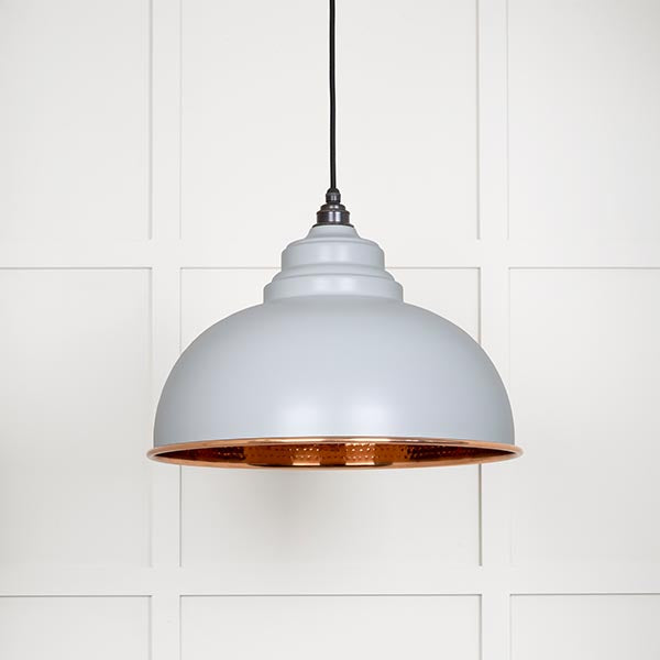 From The Anvil - Harborne Pendant in Birch - Hammered Copper - 49501BI - Choice Handles