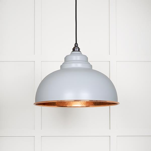 From The Anvil - Harborne Pendant in Birch - Hammered Copper - 49501BI - Choice Handles