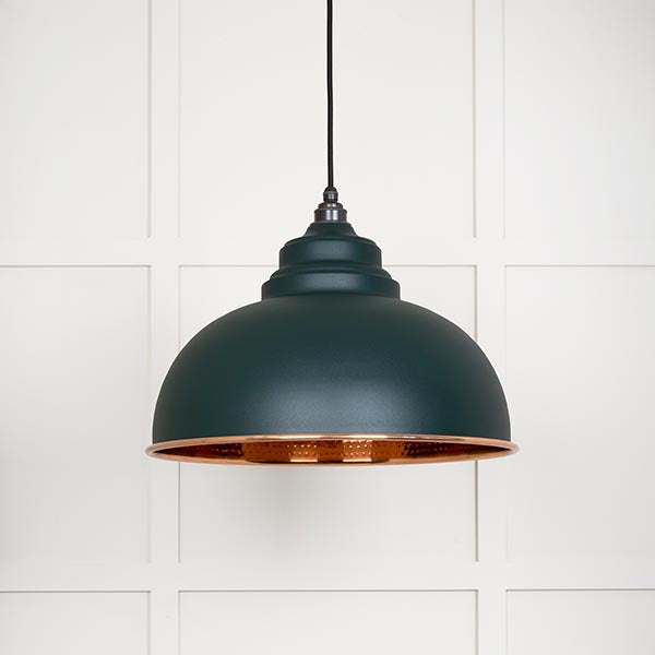 From The Anvil - Harborne Pendant in Dingle - Hammered Copper - 49501DI - Choice Handles