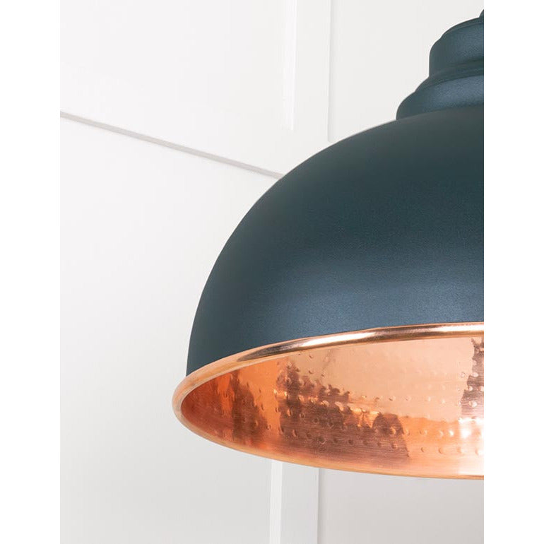 From The Anvil - Harborne Pendant in Dingle - Hammered Copper - 49501DI - Choice Handles