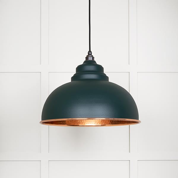 From The Anvil - Harborne Pendant in Dingle - Hammered Copper - 49501DI - Choice Handles