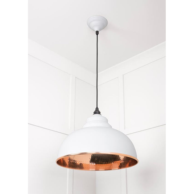 From The Anvil - Harborne Pendant in Flock - Hammered Copper - 49501F - Choice Handles