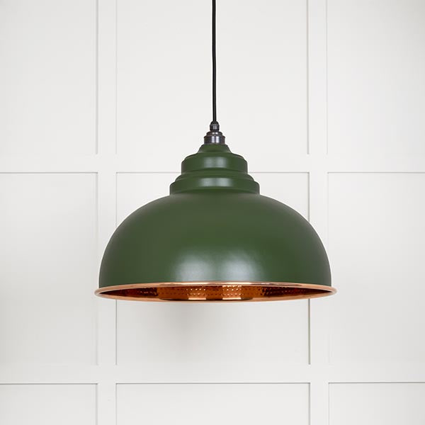 From The Anvil - Harborne Pendant in Heath - Hammered Copper - 49501H - Choice Handles