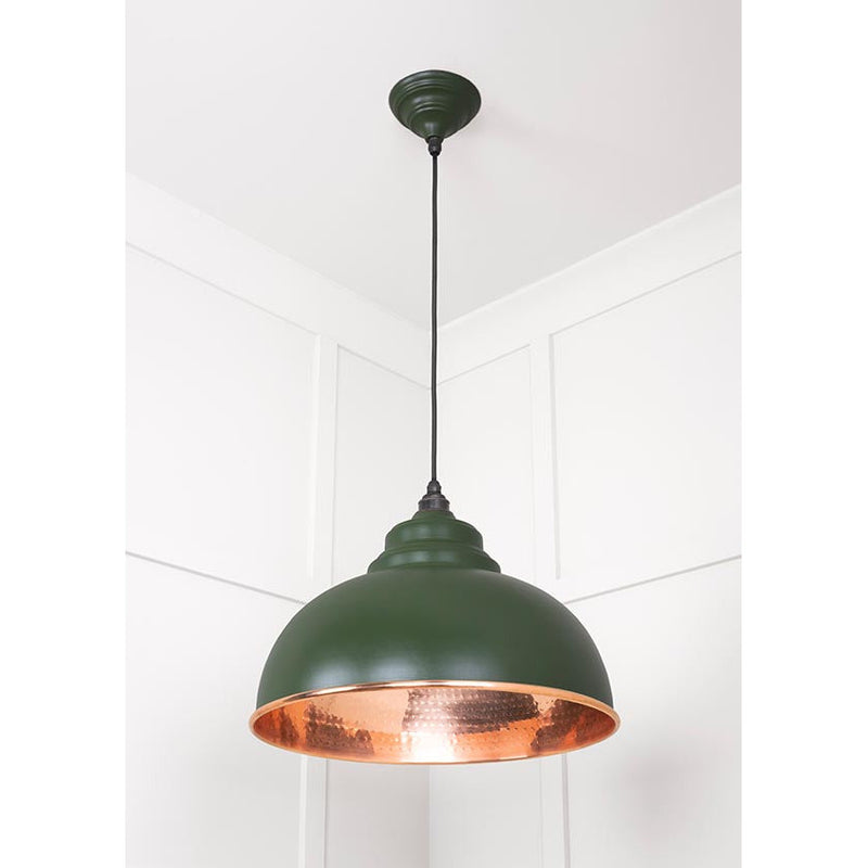 From The Anvil - Harborne Pendant in Heath - Hammered Copper - 49501H - Choice Handles