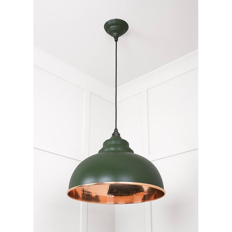 From The Anvil - Harborne Pendant in Heath - Hammered Copper - 49501H - Choice Handles