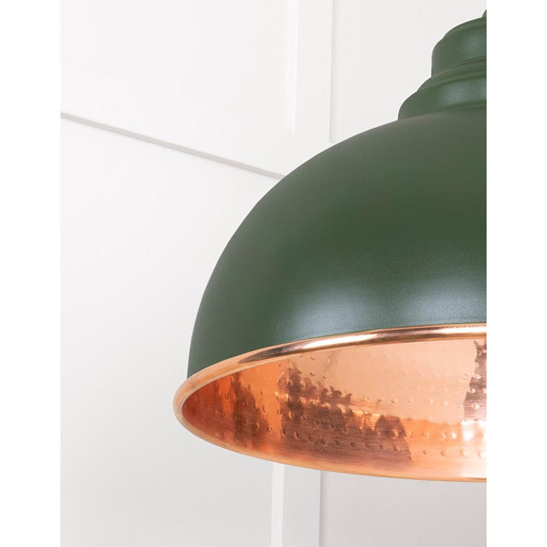 From The Anvil - Harborne Pendant in Heath - Hammered Copper - 49501H - Choice Handles