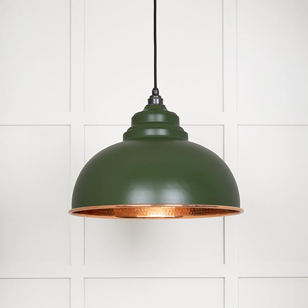 From The Anvil - Harborne Pendant in Heath - Hammered Copper - 49501H - Choice Handles