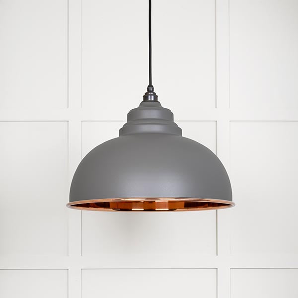 From The Anvil - Harborne Pendant in Bluff - Smooth Copper - 49501SBL - Choice Handles