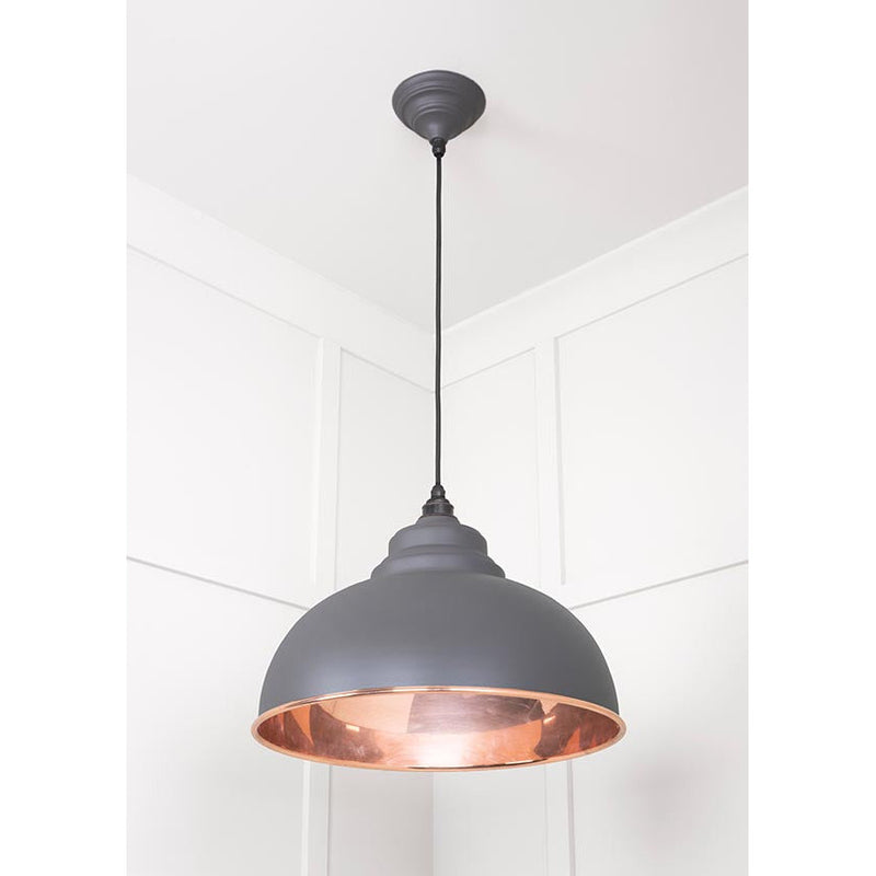 From The Anvil - Harborne Pendant in Bluff - Smooth Copper - 49501SBL - Choice Handles