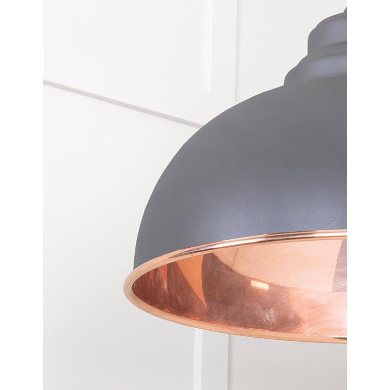 From The Anvil - Harborne Pendant in Bluff - Smooth Copper - 49501SBL - Choice Handles