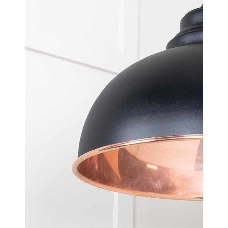 From The Anvil - Harborne Pendant in Elan Black - Smooth Copper - 49501SEB - Choice Handles