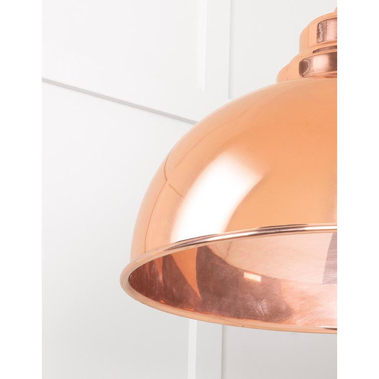 From The Anvil - Harborne Pendant - Smooth Copper - 49501S - Choice Handles