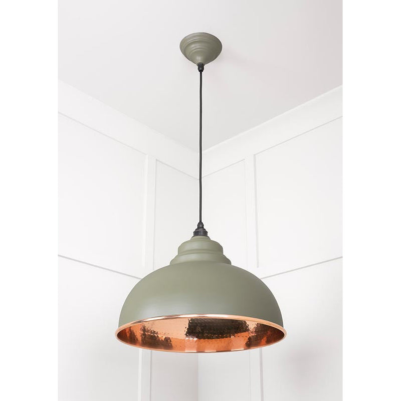 From The Anvil - Harborne Pendant in Tump - Hammered Copper - 49501TU - Choice Handles