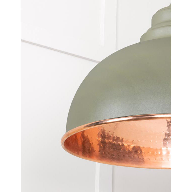 From The Anvil - Harborne Pendant in Tump - Hammered Copper - 49501TU - Choice Handles