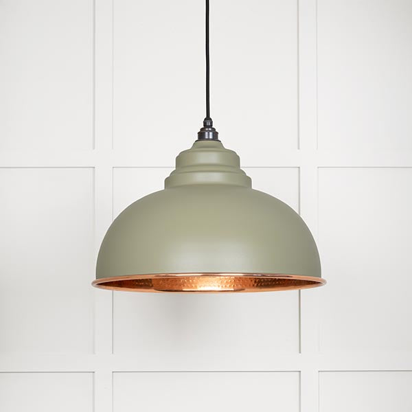 From The Anvil - Harborne Pendant in Tump - Hammered Copper - 49501TU - Choice Handles